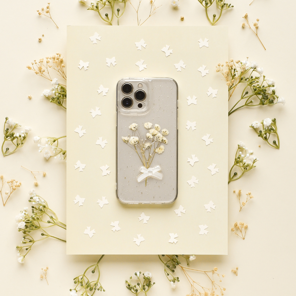 Dried Flowers Clear iPhone Case Phone Cases Coconut Lane