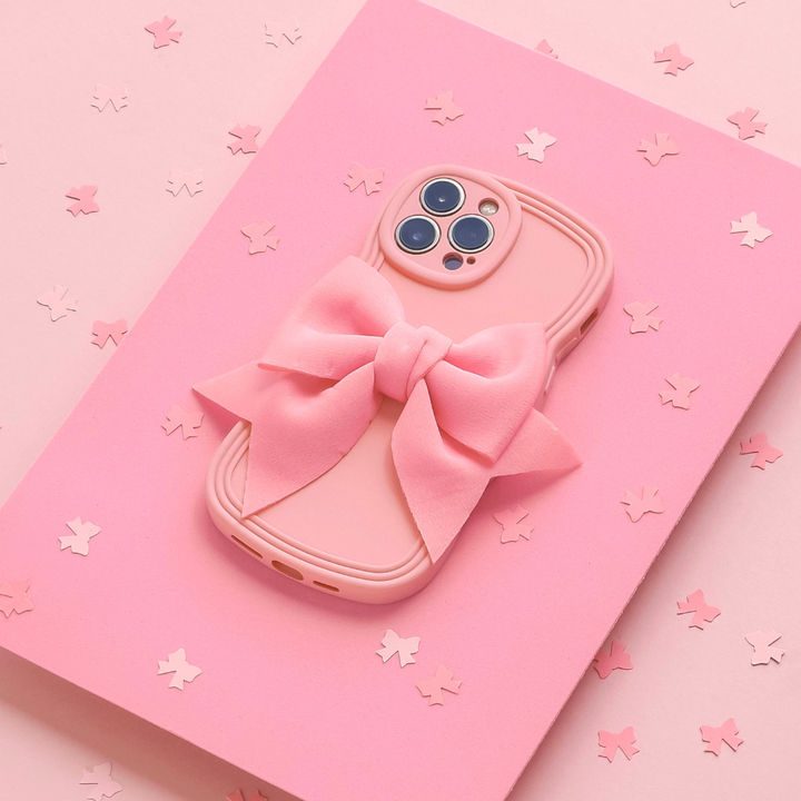 Big Bow Phone Case - Pink