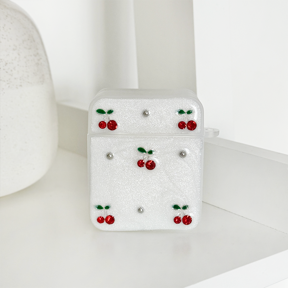 Airpods Case - Cherry Pearl | Earphone Cases | Coconut Lane