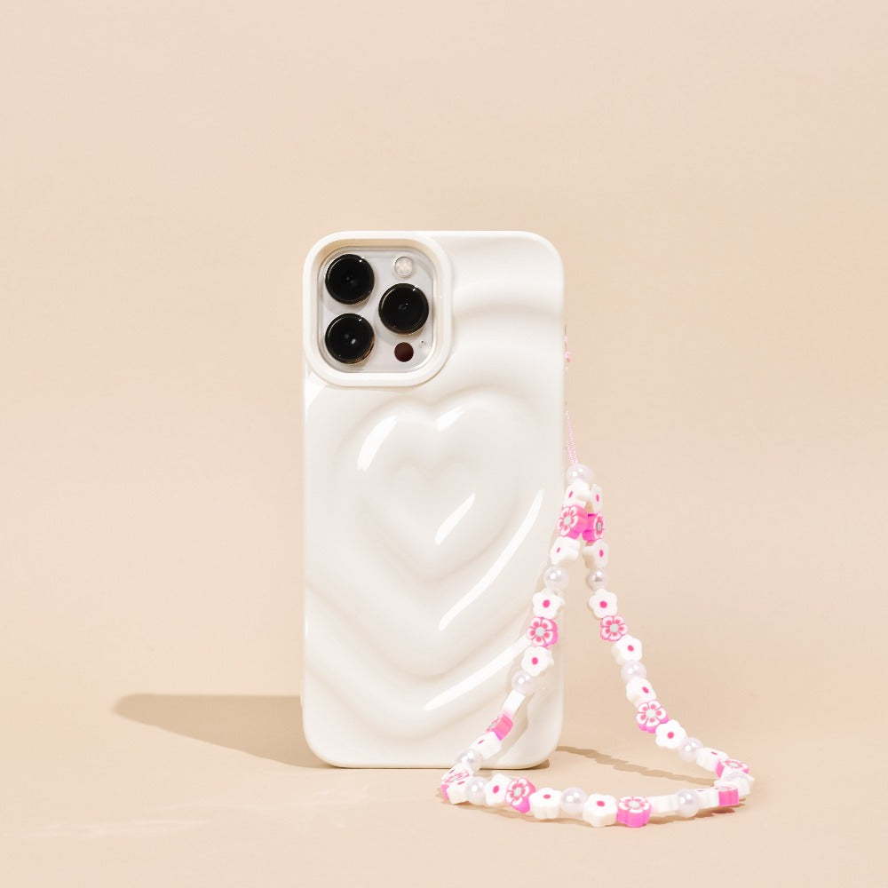 Coconut Lane Phone Case With Beaded Strap Beaded Phone Strap Flowers Pearls  Phone Charm Coconut Lane