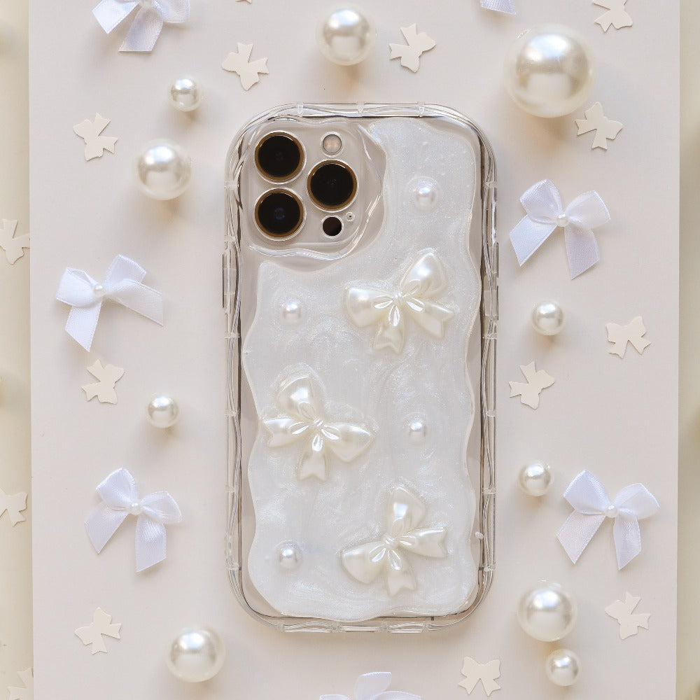 Pearls Bows iPhone Case Phone Cases Coconut Lane