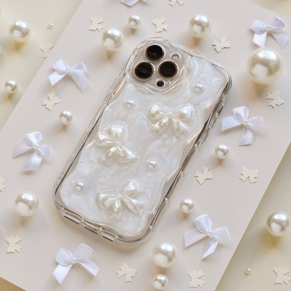 Pearls Bows IPhone Case Phone Cases Coconut Lane pearls-bows-iphone-case-phone-cases-coconut-lane