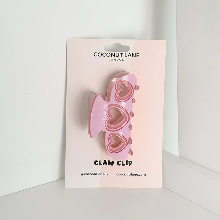 Cut Out Heart Claw Clip