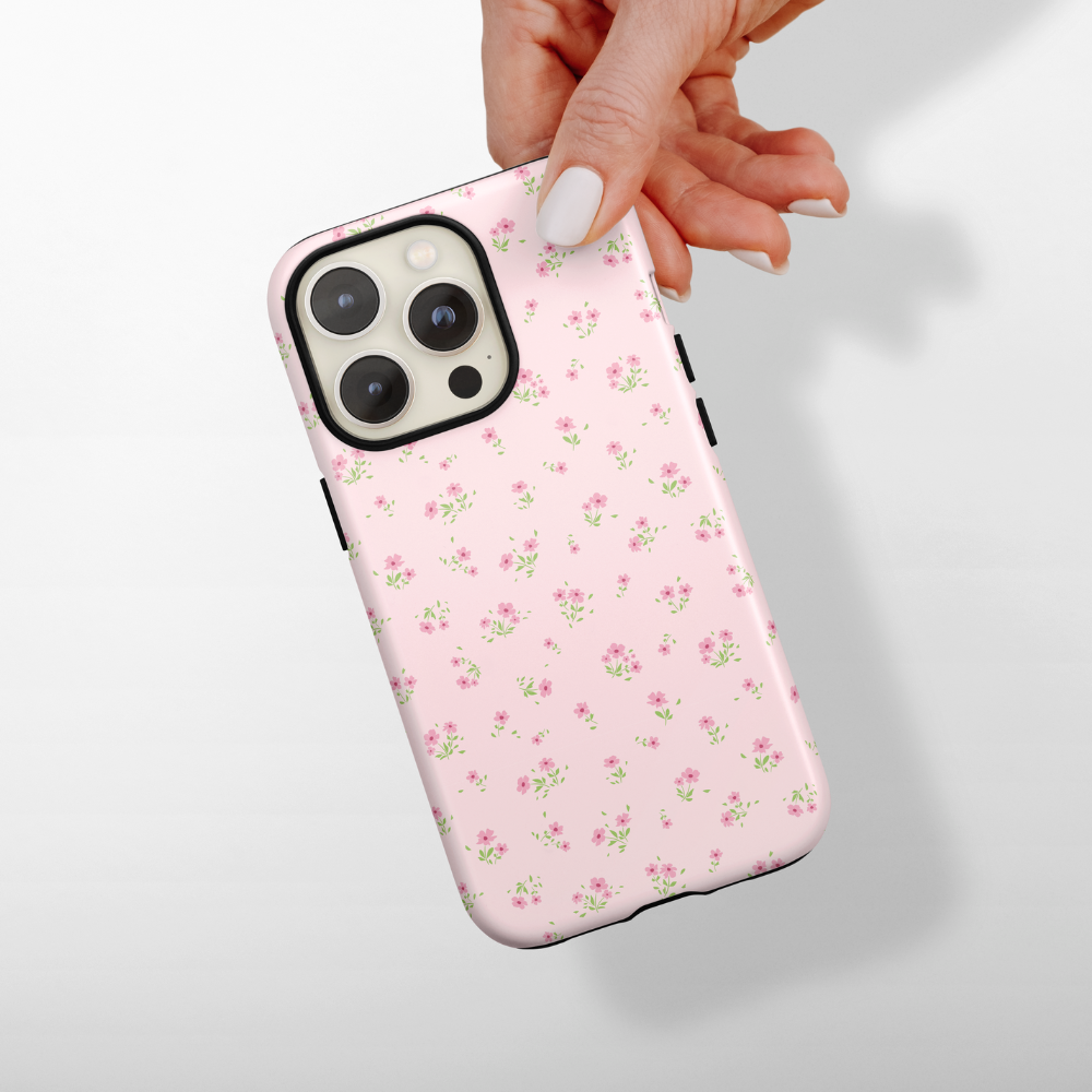 Tough Phone Case Ditsy Floral Pink iPhone Cases Coconut Lane