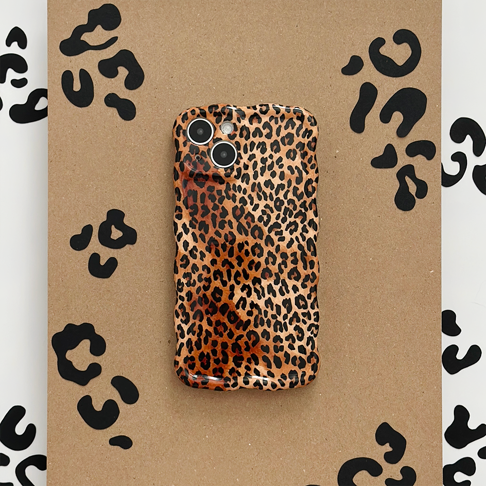 Wavy iPhone Case Leopard Phone Cases Coconut Lane