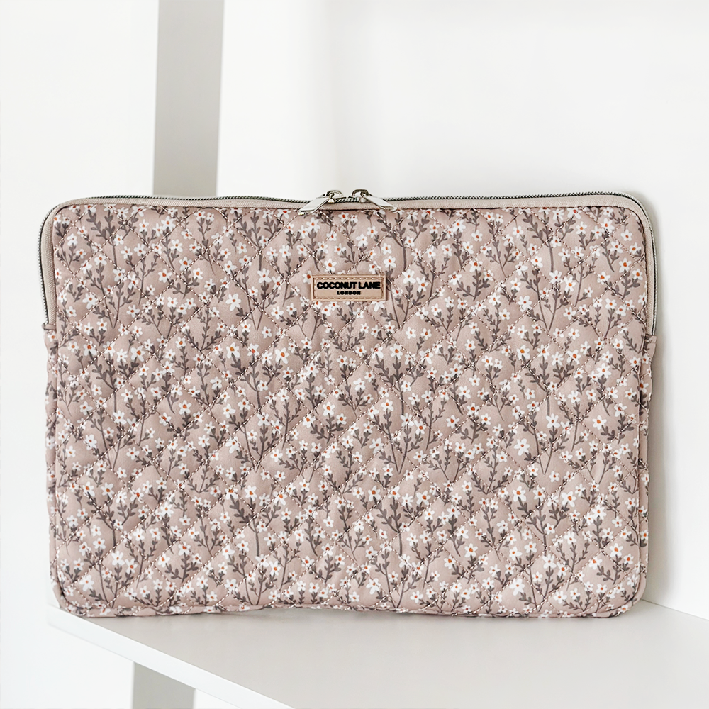 Quilted Amalfi Lemon Laptop Sleeve MacBook Cases Coconut Lane