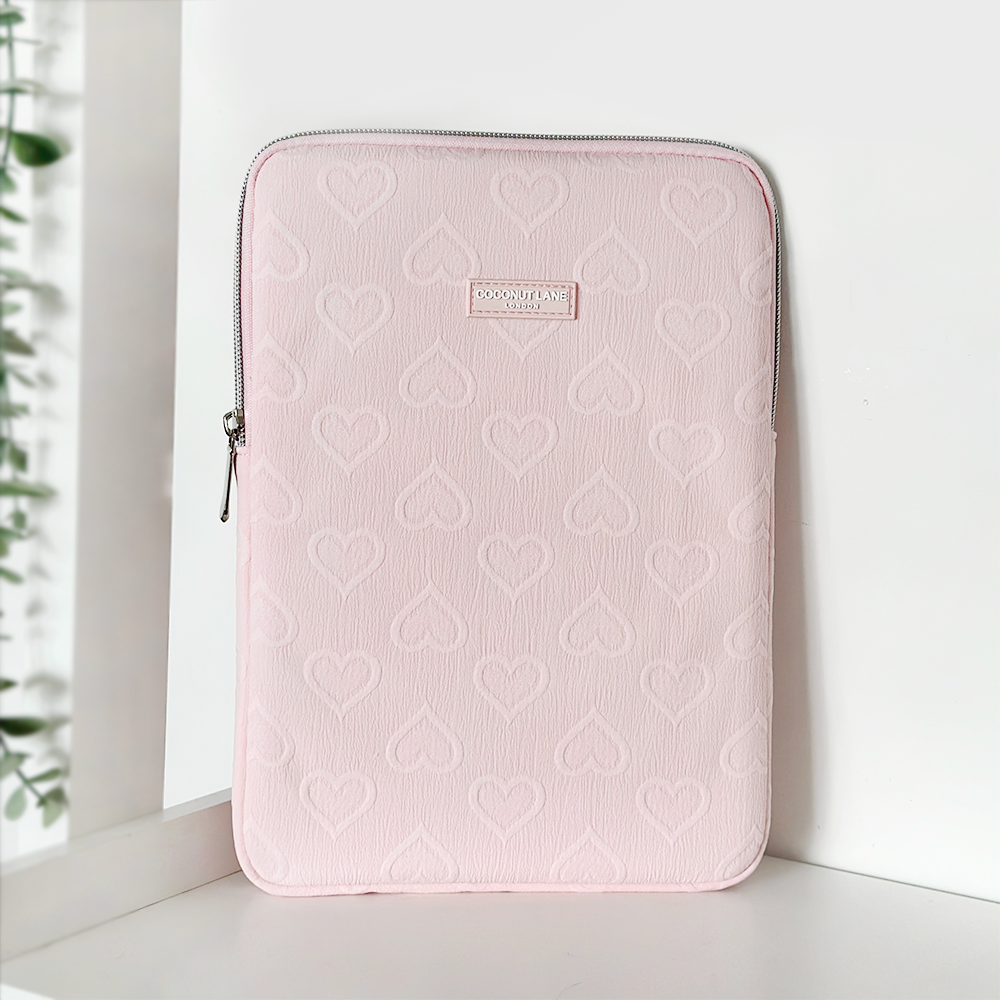 Baby Pink Heart iPad Sleeve iPad Cases Coconut Lane