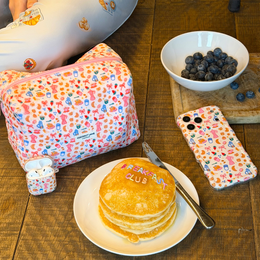 Towel Makeup Bag - Breakfast Club