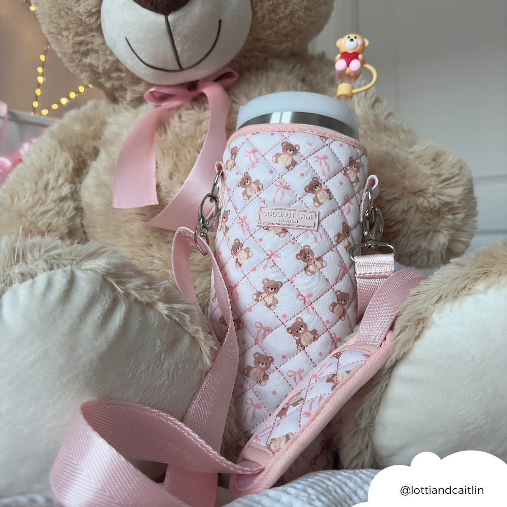 Tumbler Carry Case - Quilted Thea Teddy