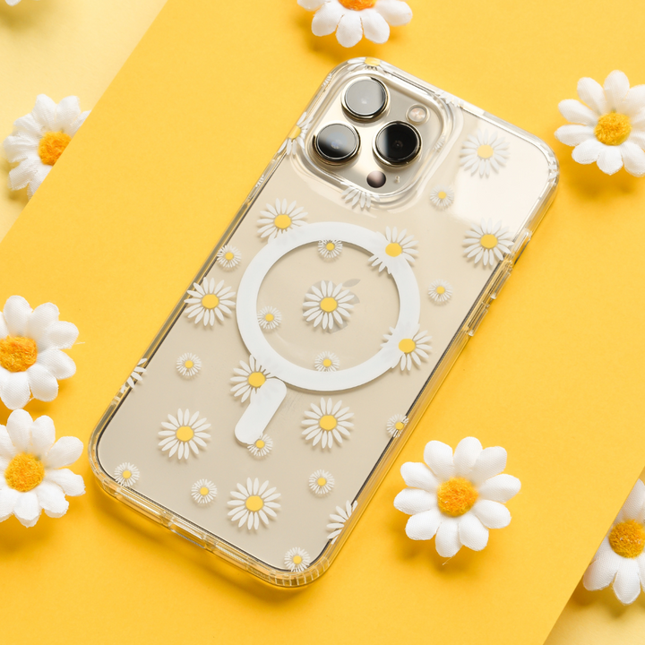 Clear MagSafe® Phone Case - Daisy