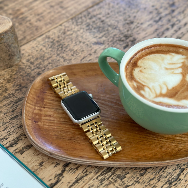Stainless Steel Apple Watch Strap - Gold