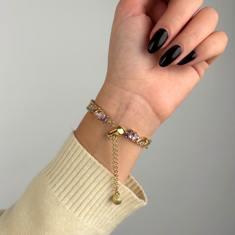 Riviera Crystals Apple Watch Strap - Gold