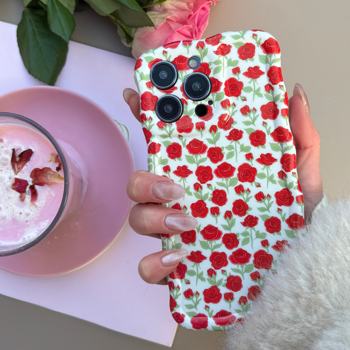 Wavy Phone Case - Buy Me Roses Crimson