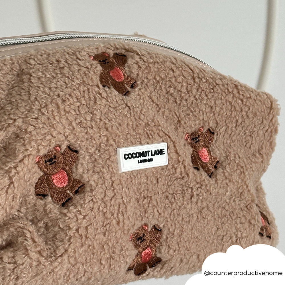 Magic Lifestyle Pouch - Theo Embroidered Teddy