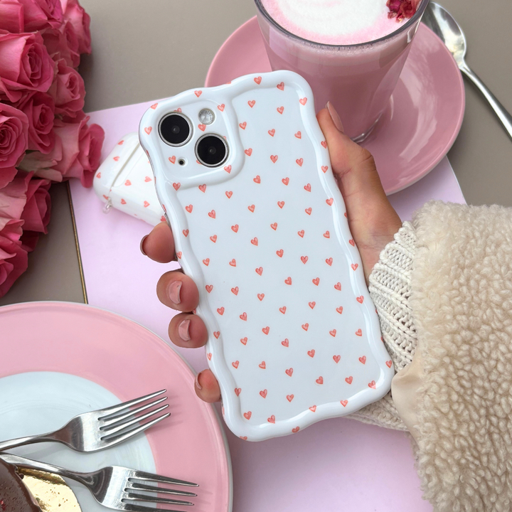 Wavy Phone Case - Mini Hearts