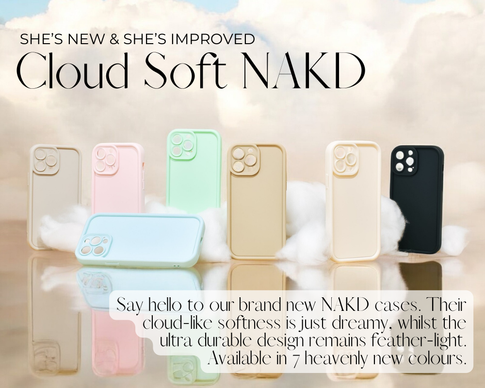 Cloud Soft NAKD iPhone Case - Kohl Black | Phone Cases | Coconut Lane Cloud Soft NAKD iPhone Case - Kohl Black | Phone Cases | Coconut Lane