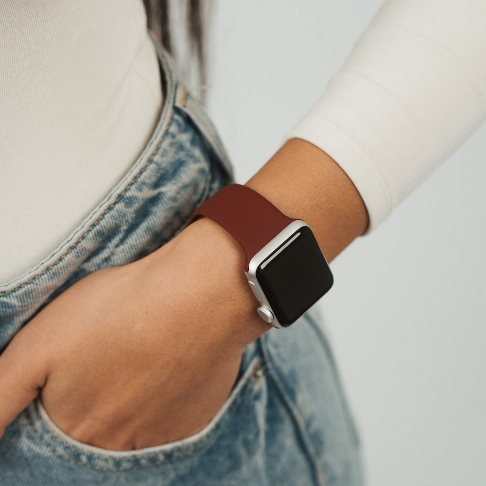 NAKD Apple Watch Strap - Burgundy