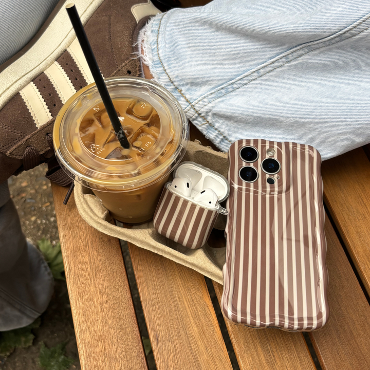 Airpods Case - Chestnut Stripes
