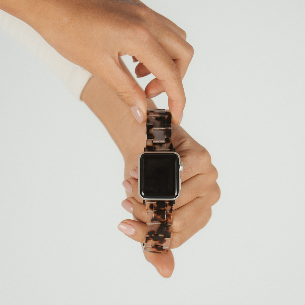 Luxe Ivory Tort Apple Watch Strap