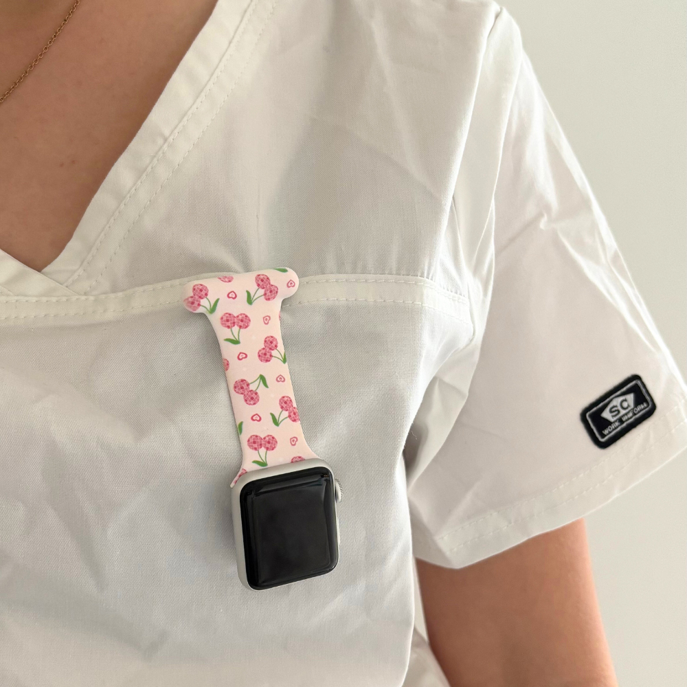 Apple Watch Clip-on Fob Strap Disco Cherries – Coconut Lane