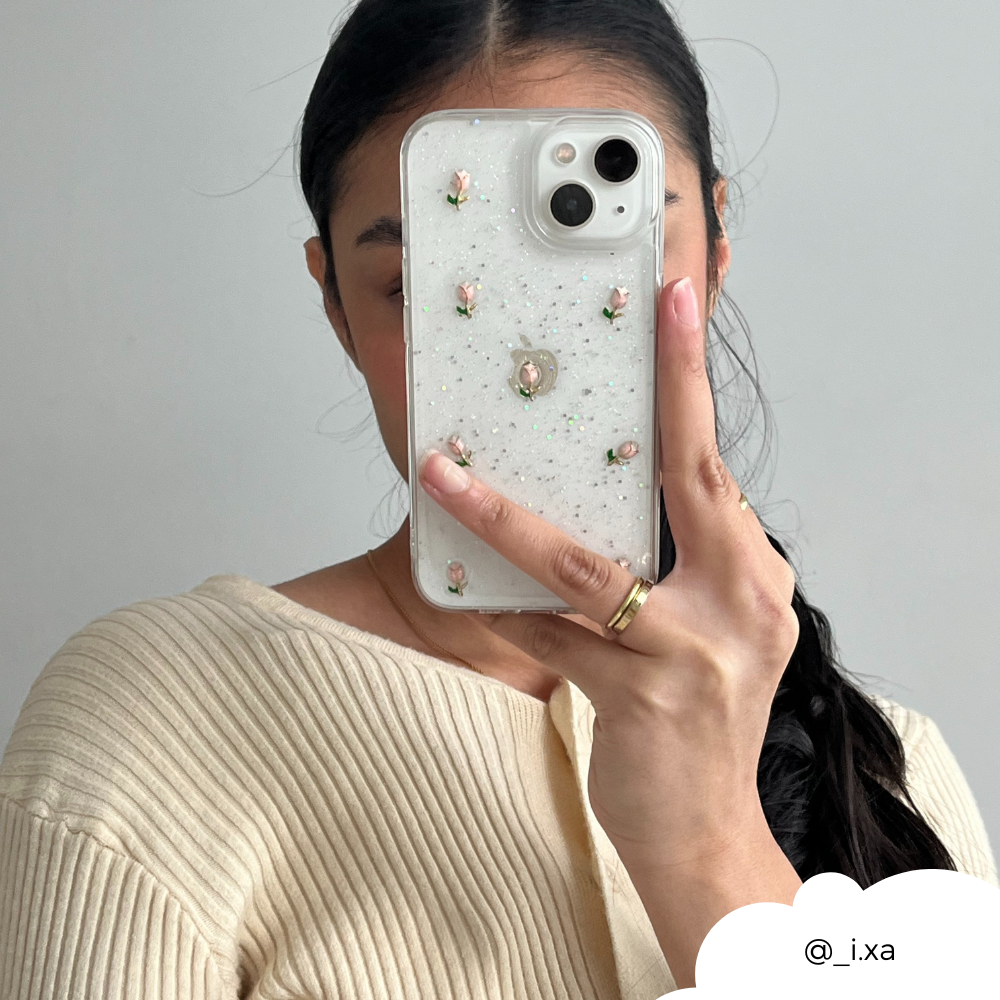 Cute Tulips Clear iPhone Case Phone Cases Coconut Lane