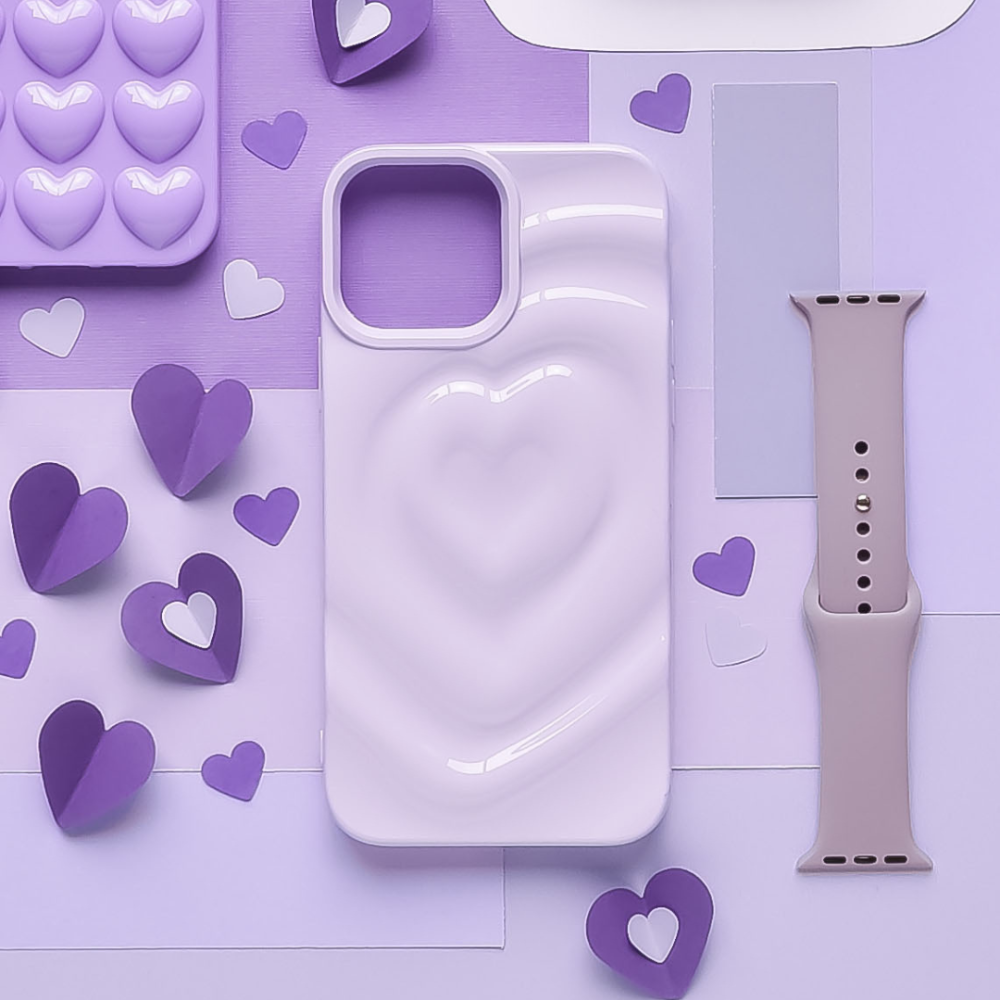 Melting Heart Phone Case - Lilac