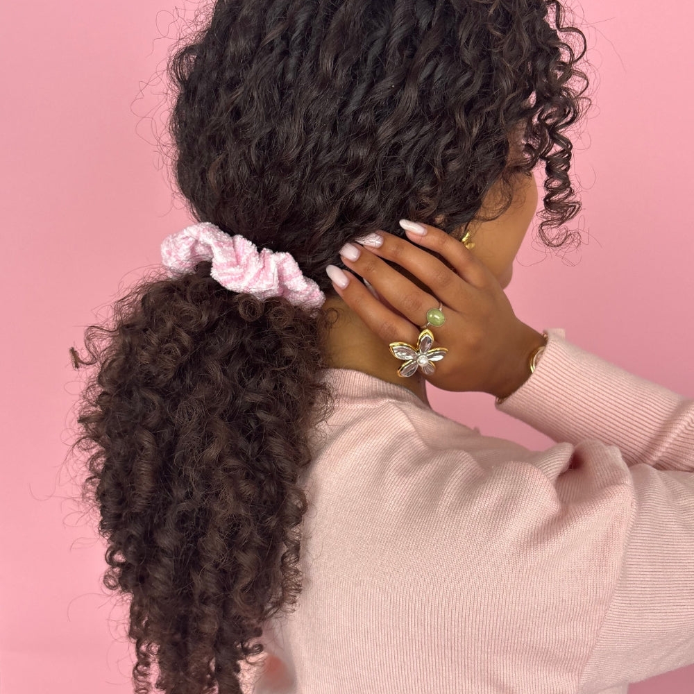 TOWEL Scrunchie - Powder Stripes