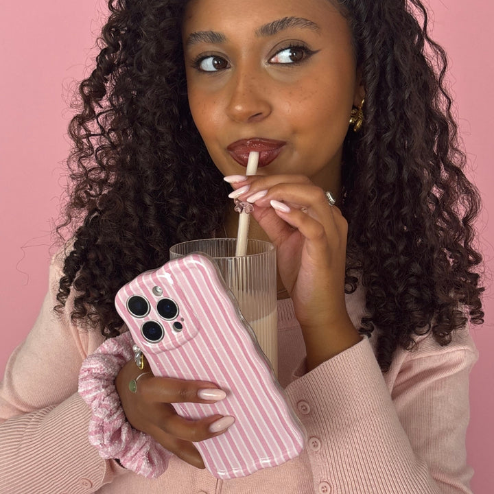 Wavy Phone Case - Powder Stripes