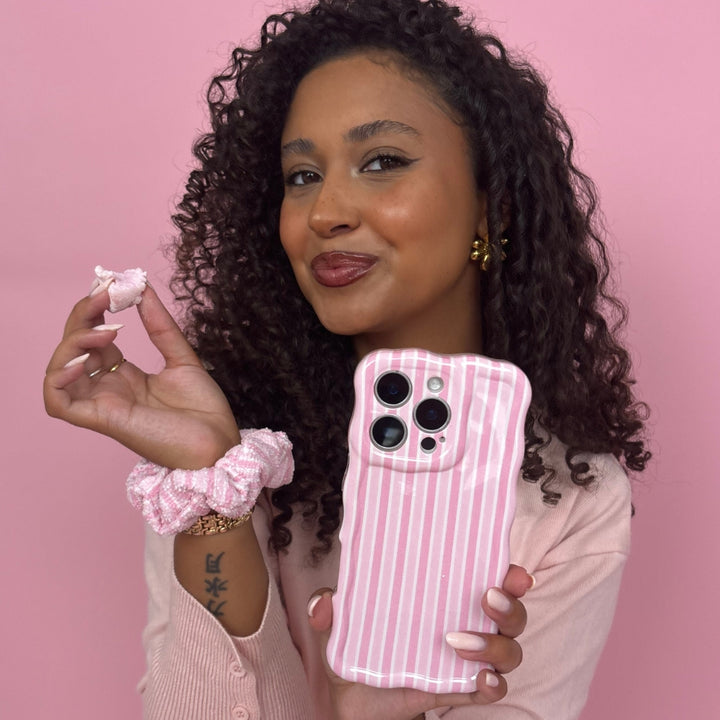 TOWEL Scrunchie - Powder Stripes