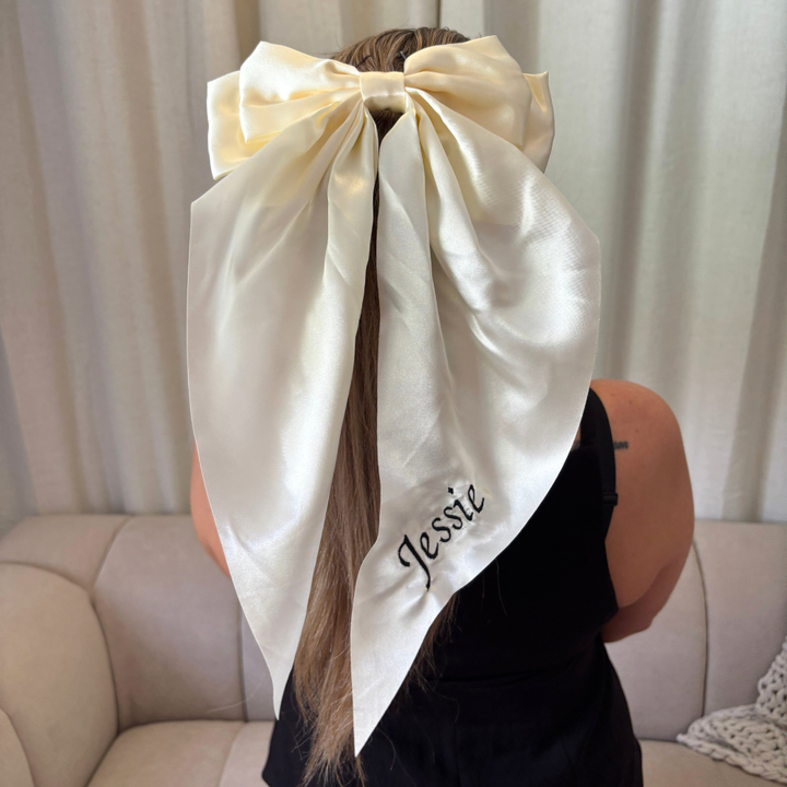 Big Bow Hair Clip - Yellow