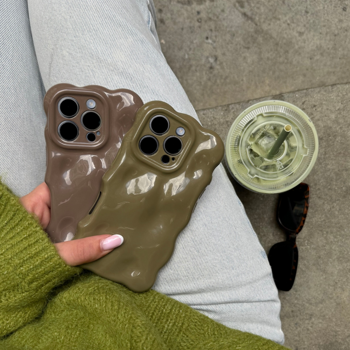 3D Bubble Phone Case - Pistachio