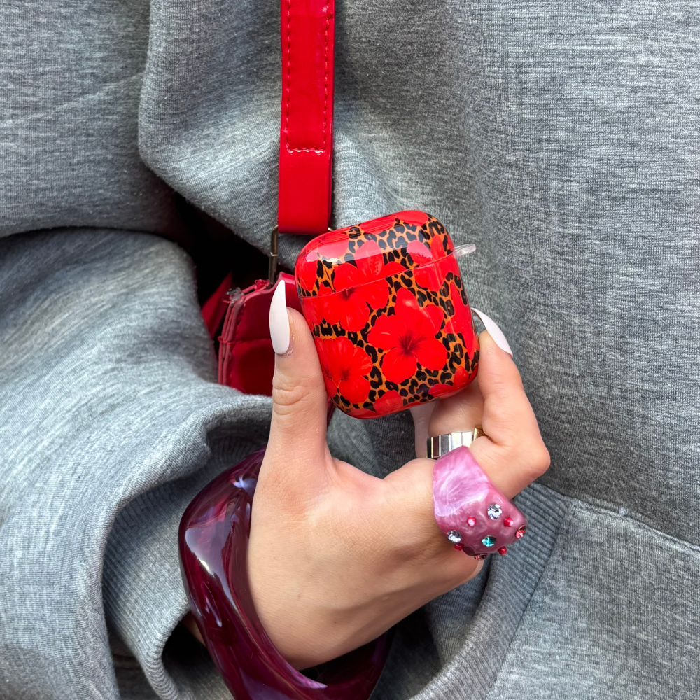 Airpods Case - Leopard Hibiscus