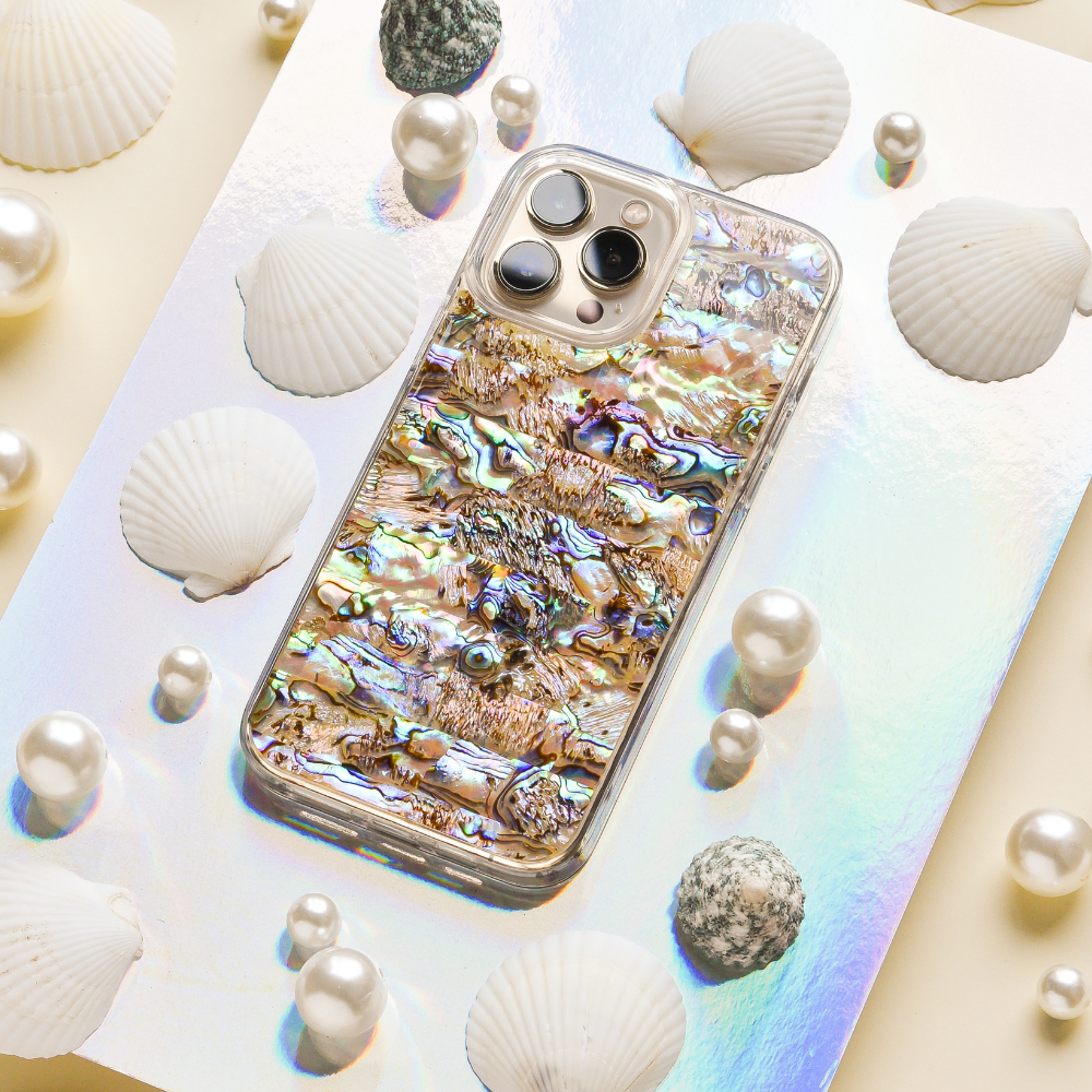 Iphone Shell Real Natural Shell iPhone Case - Black | Phone Cases | Coconut Lane