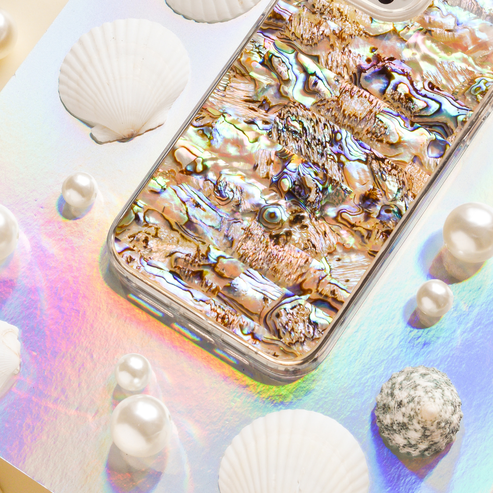 Shell Iphone Cover Real Natural Shell iPhone Case - Black | Phone Cases | Coconut Lane
