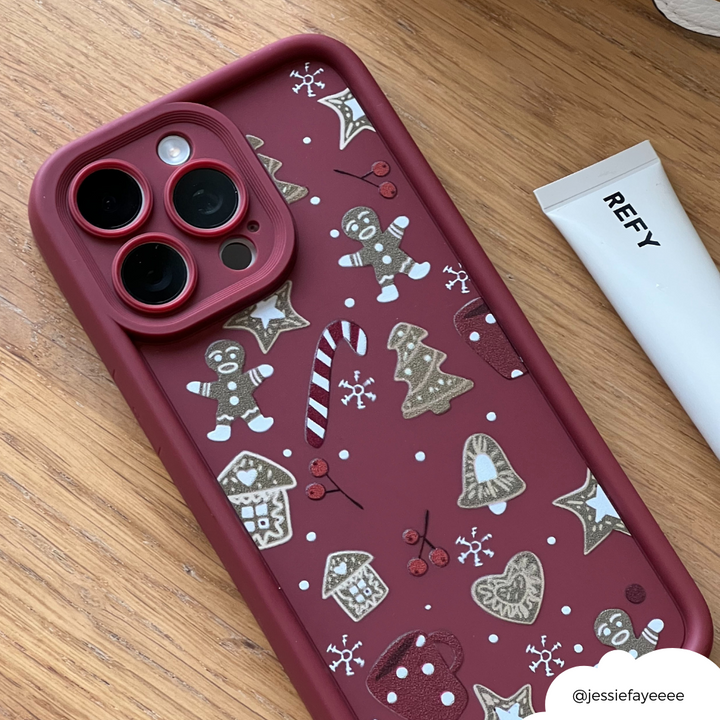 NEW - Burgundy Christmas Phone Case