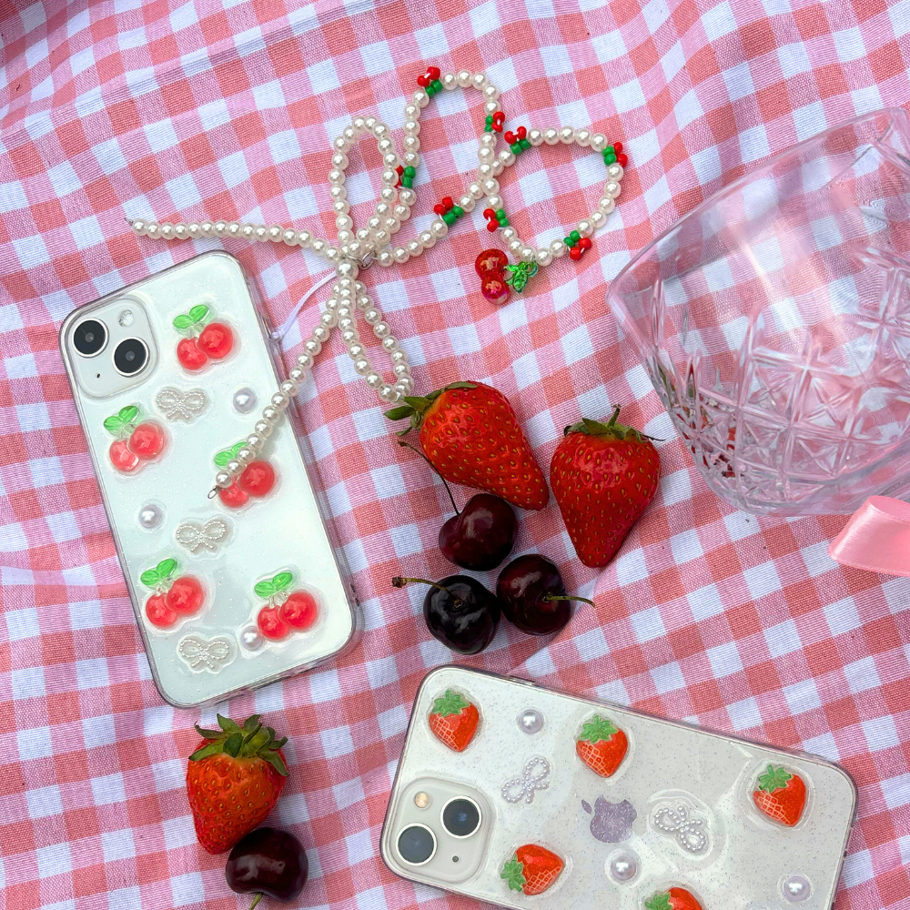 Strawberries & Bows Phone Case