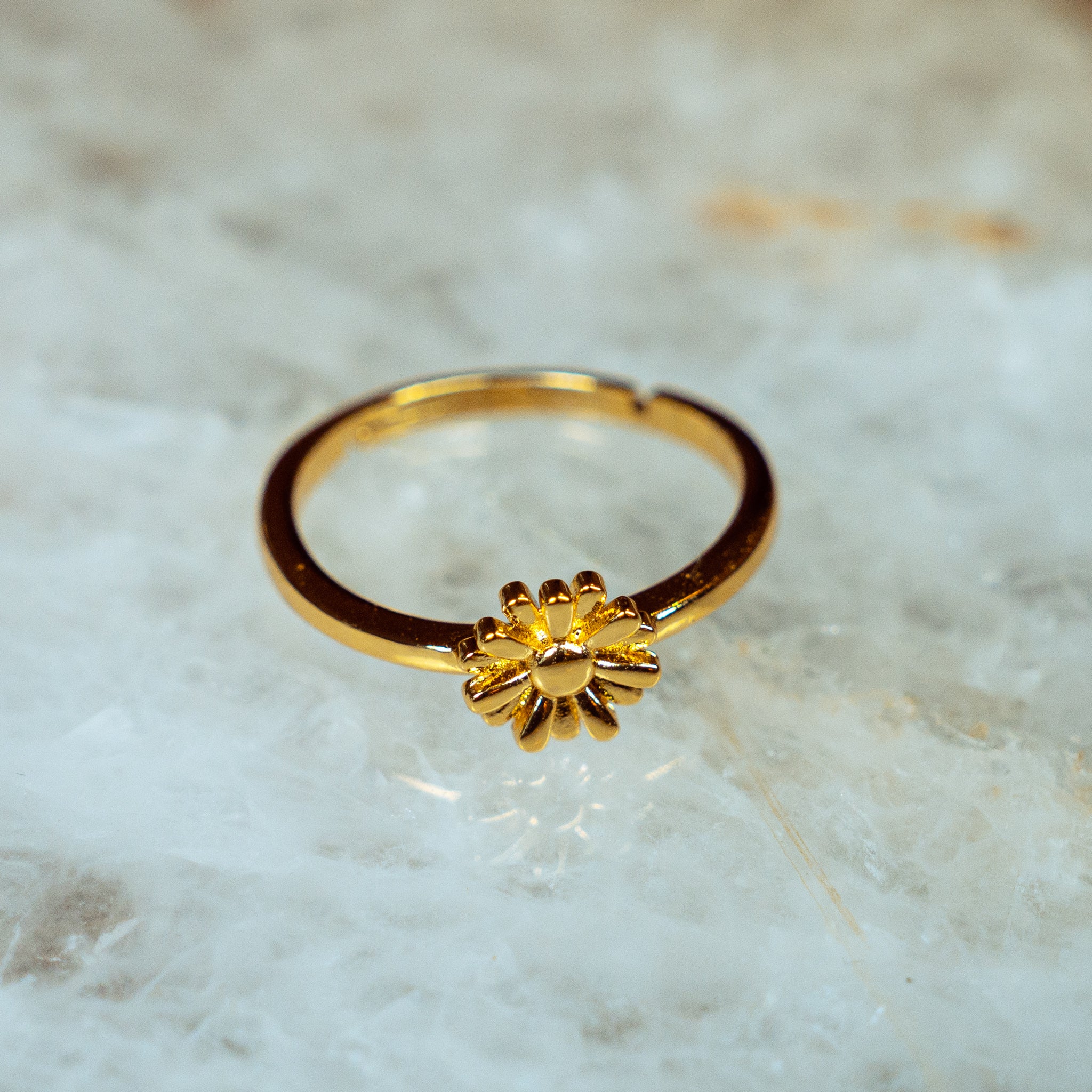 Tiny deals flower ring