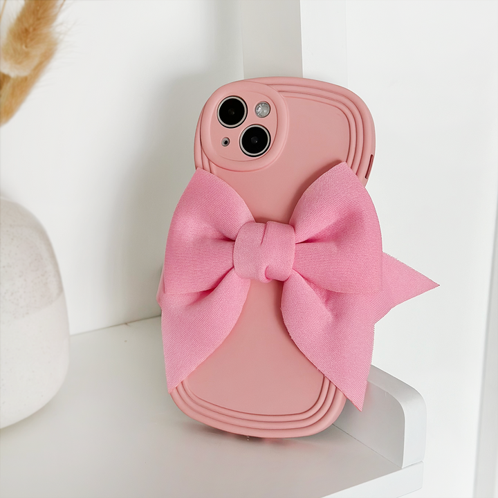 Big Bow Phone Case - Pink