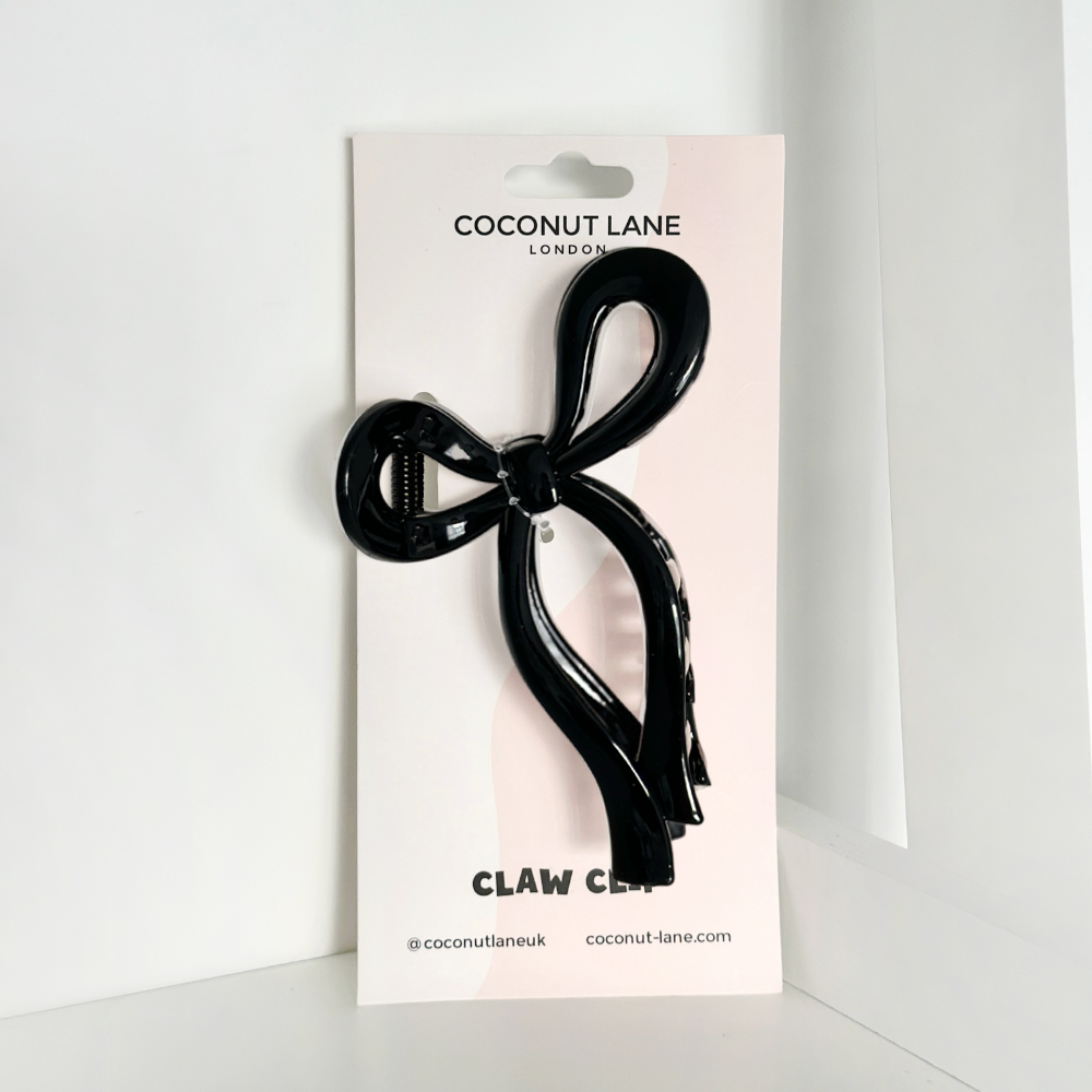 Cute Bow Claw Clip - Black