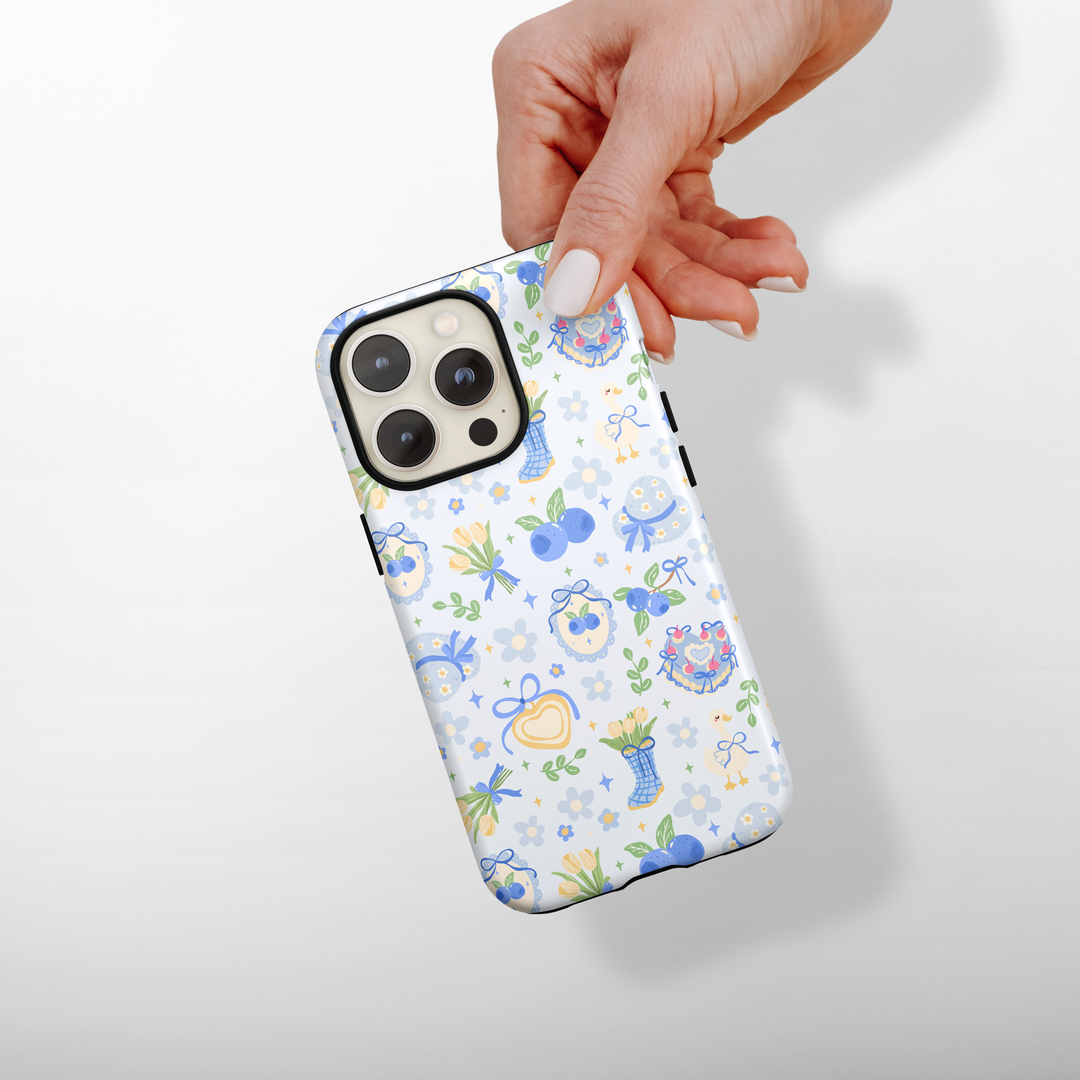Tough MagSafe Blueberry Picnic Phone Case | Coconut Lane Tough MagSafe Blueberry Picnic Phone Case | Coconut Lane