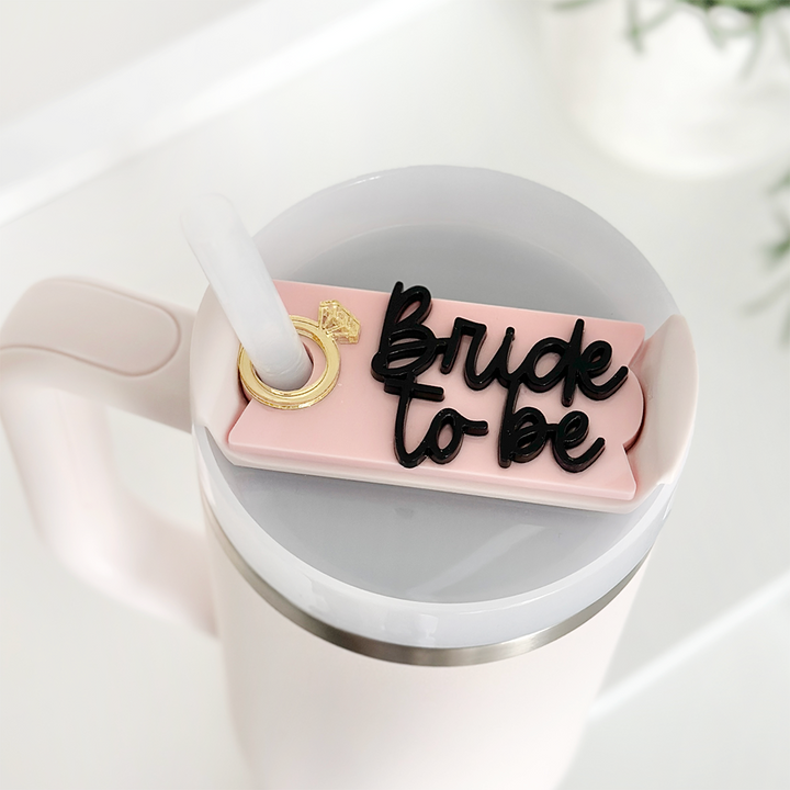 Bride To Be Tumbler Topper by Paper Circles