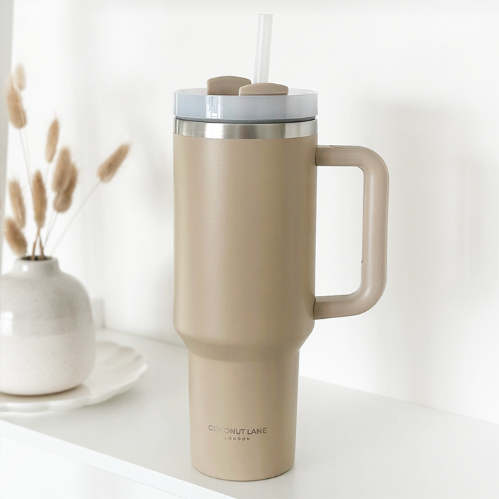 Stainless Steel Tumbler - Caramel Latte