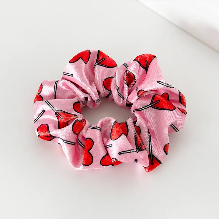Candy Hearts Scrunchie