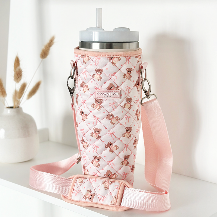 Tumbler Carry Case - Quilted Thea Teddy