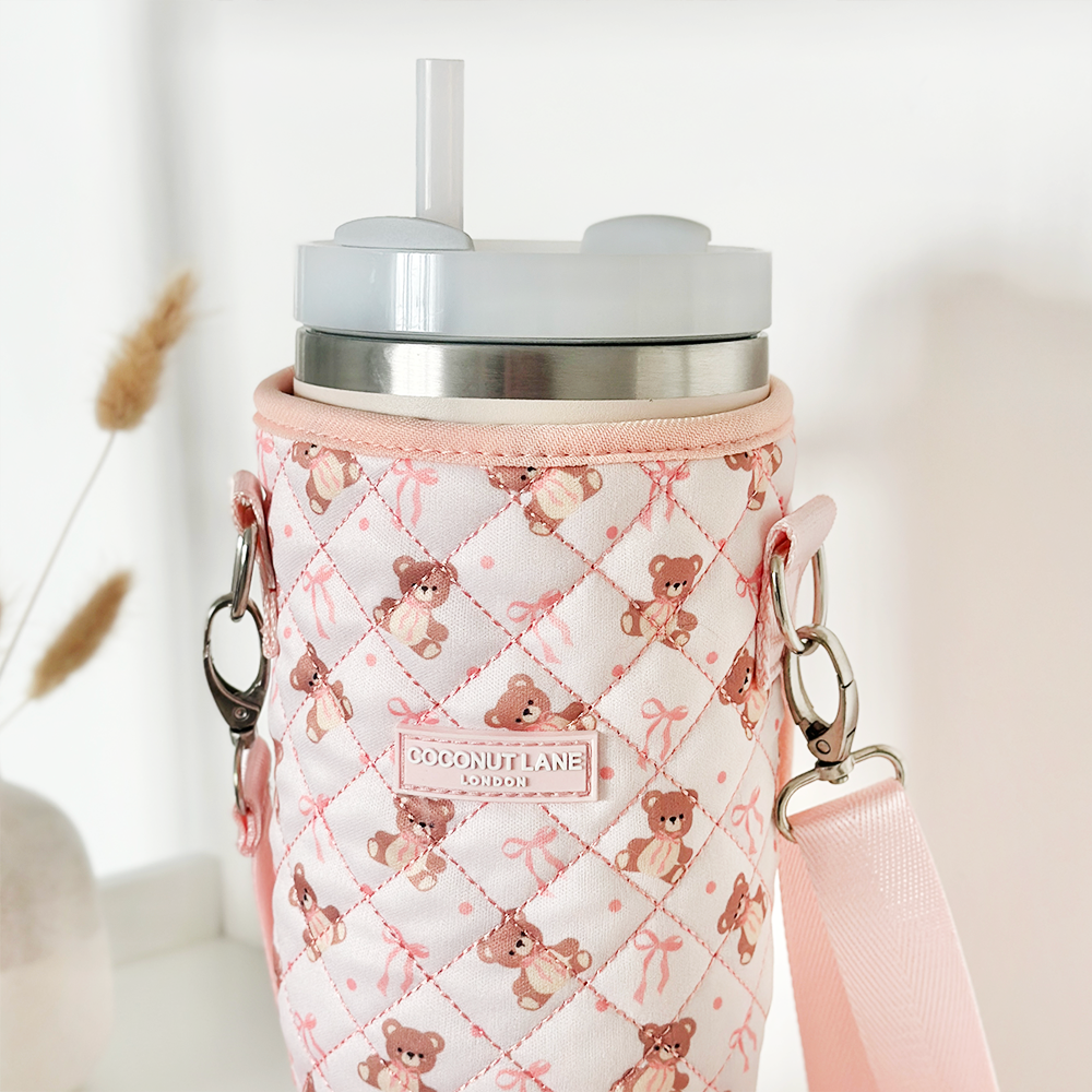 Tumbler Carry Case - Quilted Thea Teddy