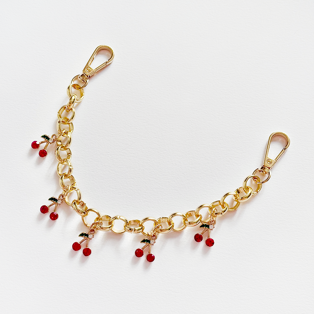 Cherry Chain Bag Charm | Keyrings | Coconut Lane