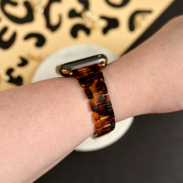 NEW - Slim Luxe Tortoiseshell Apple Watch Strap