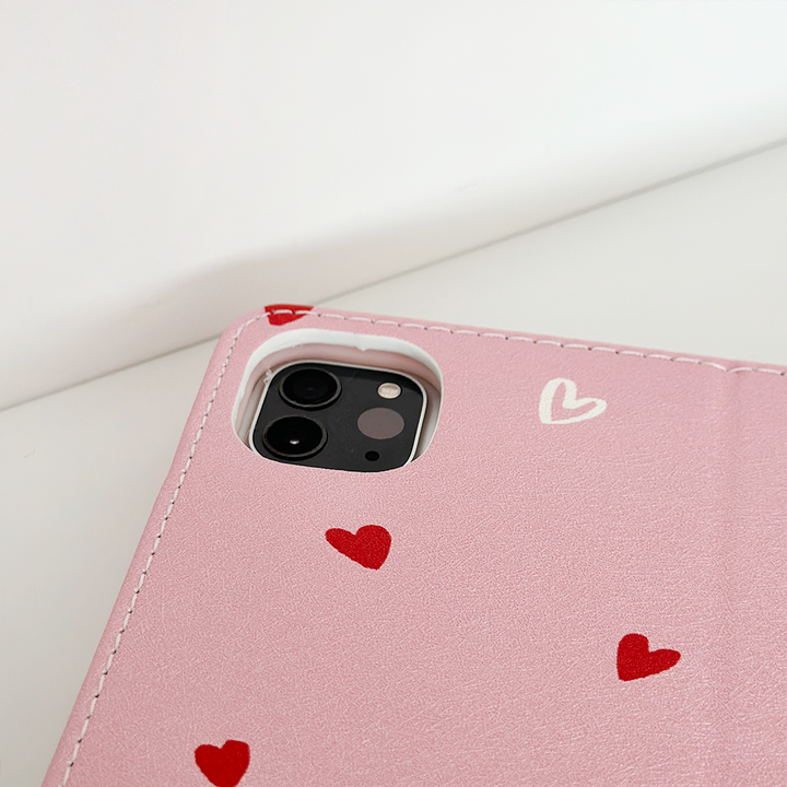 Cute Hearts iPad Case