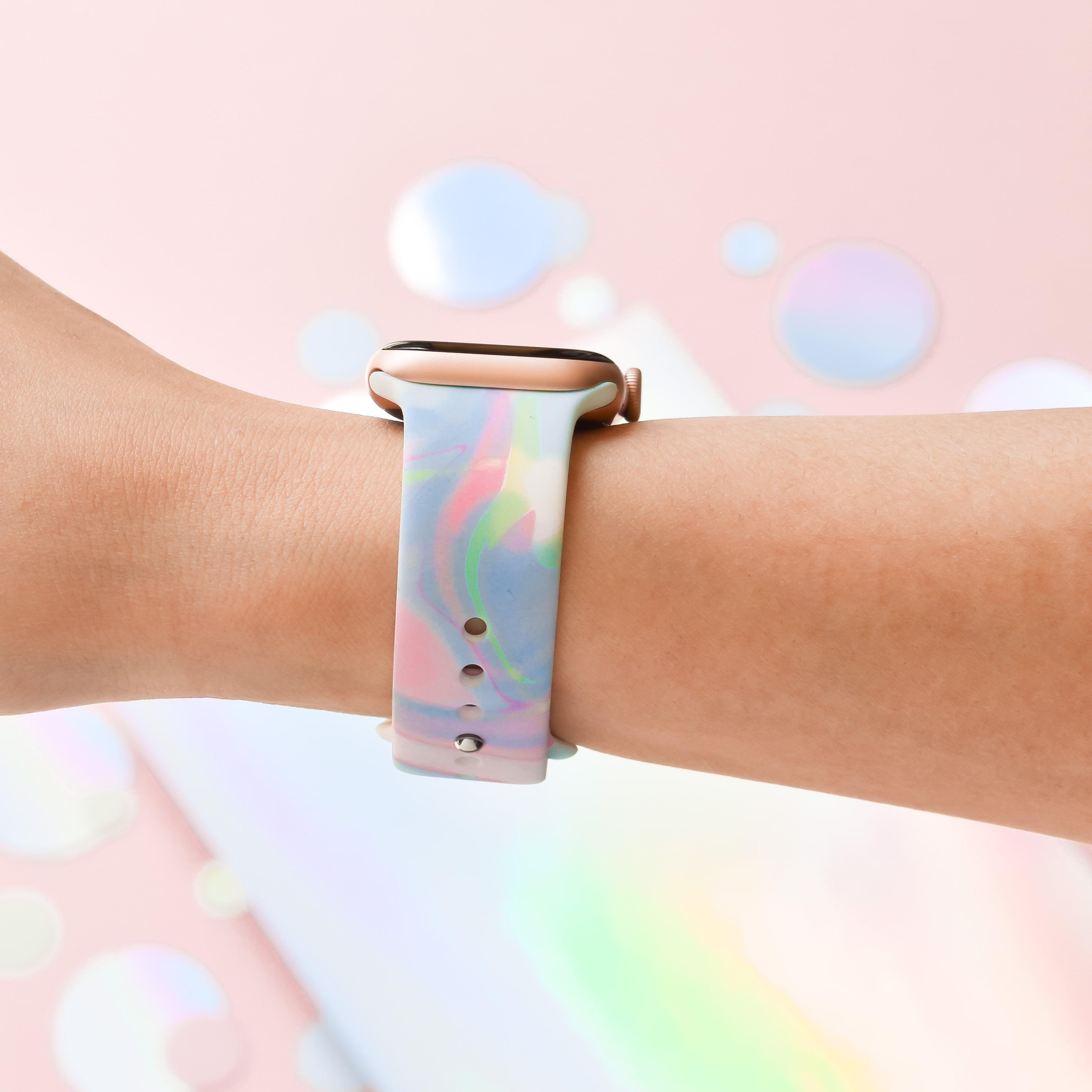 Holo Bubble Apple Watch Strap Coconut Lane