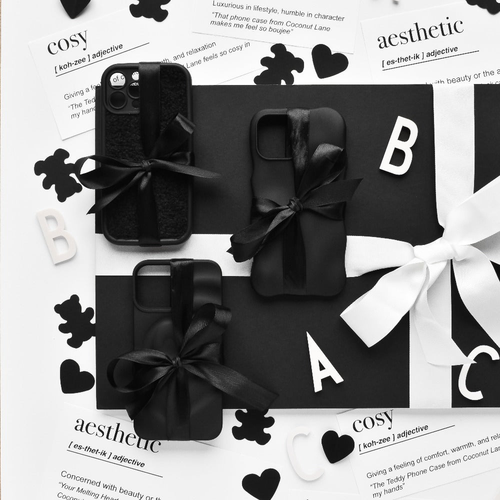 Melting Heart iPhone Case Matte Black Phone Cases Coconut Lane